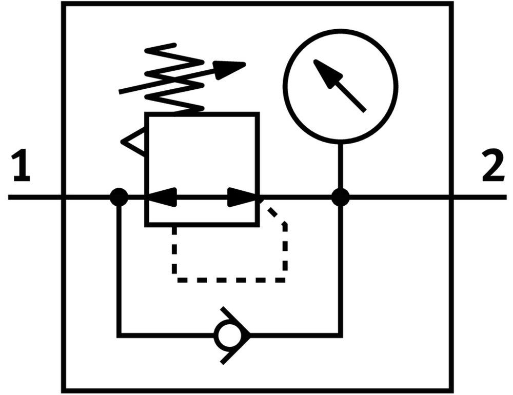Festo Compressed Air Pressure Regulator G1/8'' 0.3-4bar 1200l/min - 529421