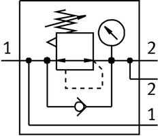 Festo Pressure Regulator G1/2'' 0.5-12bar 5500l/min - 530334