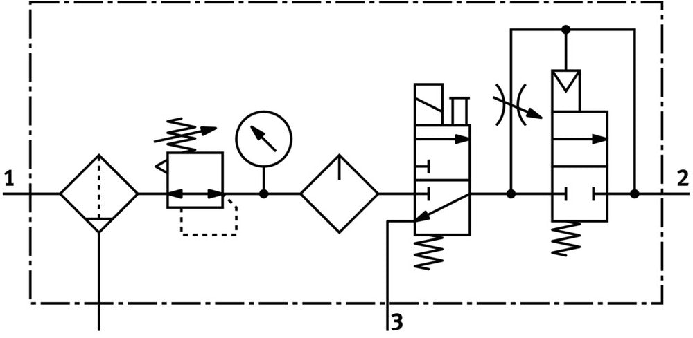 Festo Air Preparation Unit G1/2'' 2.5-12bar 1590l/min 40µm Midi - 185835