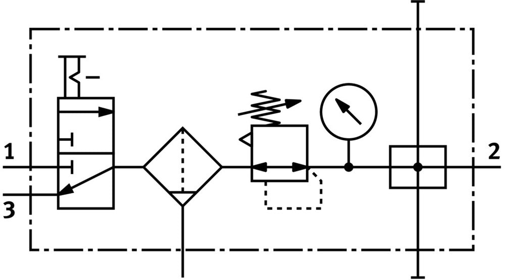 Festo Air Preparation Unit G1/2'' 0.5-12bar 2920l/min 40µm Midi - 185727