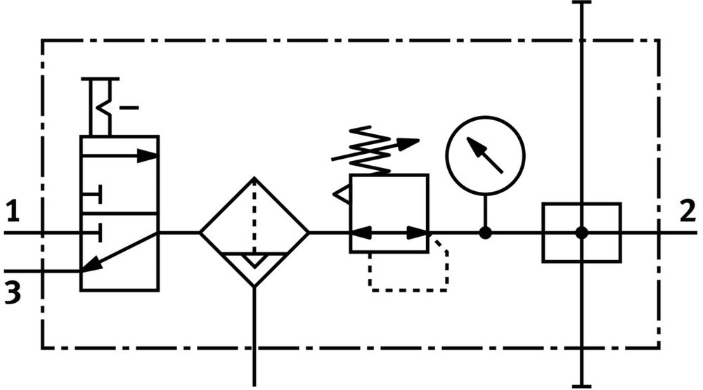 Festo Air Preparation Unit G1/4'' 0.5-12bar 1050l/min 40µm Mini - 185722