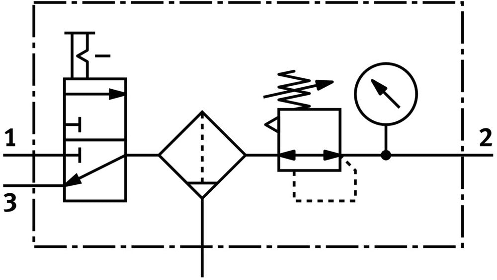 Festo Air Preparation Unit G1/4'' 0.5-12bar 1150l/min 40µm Mini - 185733