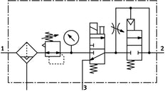 Festo Air Preparation Unit G1/8'' 2.5-12bar 595l/min 40µm Mini - 185744