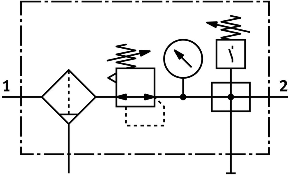 Festo Air Preparation Unit G3/8'' 0.5-12bar 2620l/min 40µm Midi - 185761