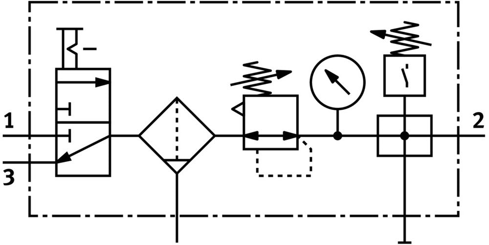 Festo Air Preparation Unit G1/2'' 0.5-12bar 2920l/min 40µm Midi - 185775