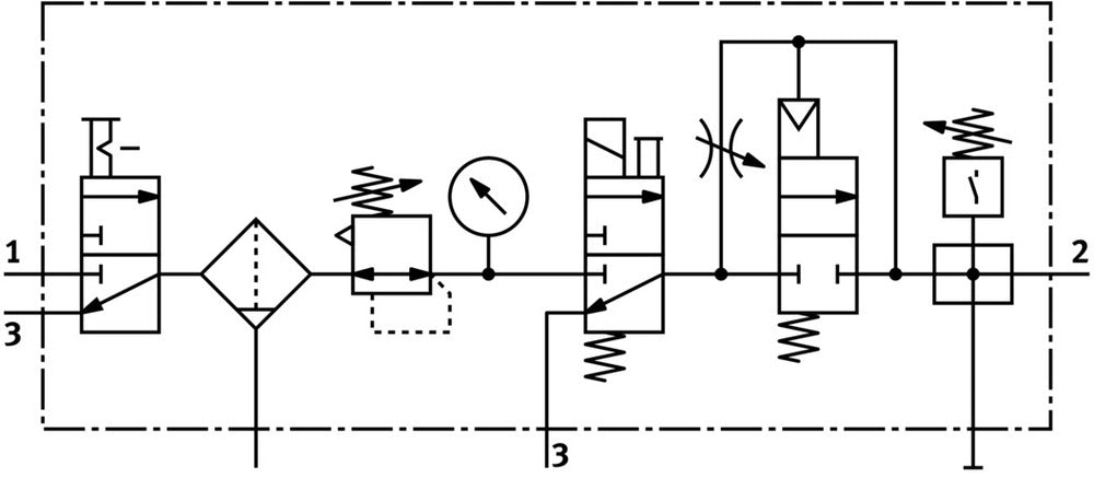 Festo Air Preparation Unit G1/8'' 2.5-12bar 575l/min 40µm Mini - 185779