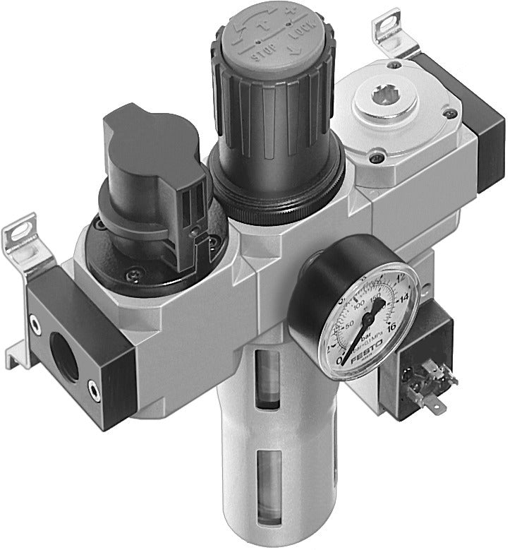 Festo Air Preparation Unit G3/8'' 0.5-12bar 2420l/min 40µm Midi - 185774