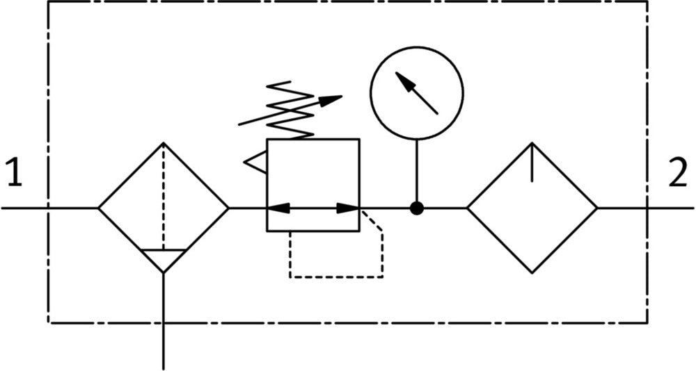 Festo Air Preparation Unit G3/8'' 0.5-12bar 2000l/min 40µm Midi - 159588