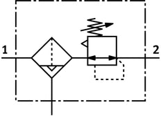 Festo Compressed Air Filter Regulator G3/4'' 0.5-12bar 2600l/min 5µm Midi - 192626