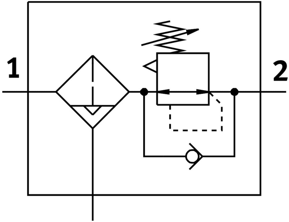 Festo Compressed Air Filter Regulator G1'' 0.5-12bar 8000l/min 5µm Maxi - 192629