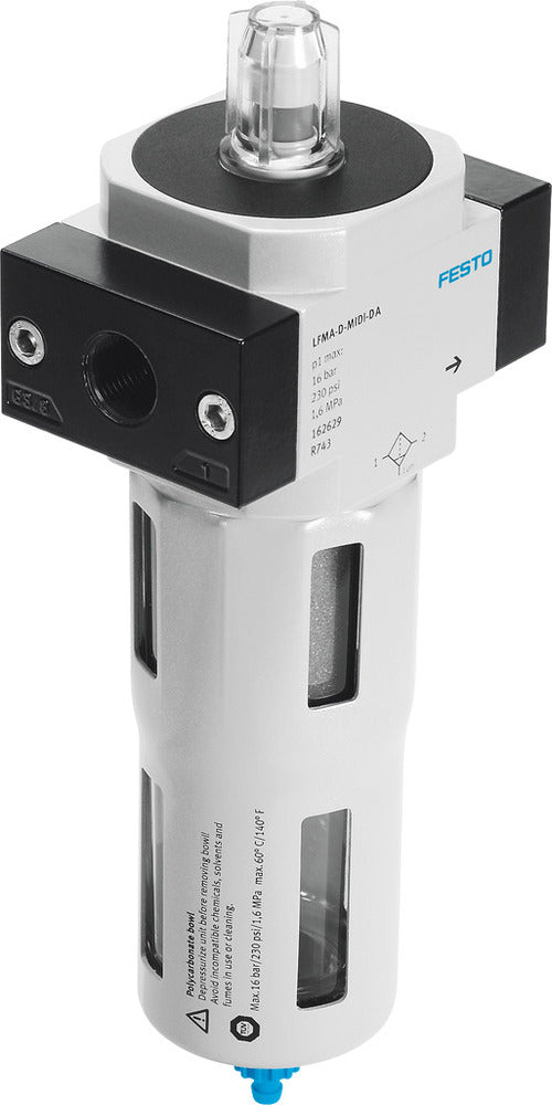 Festo Micro Filter G1/4'' 2-12bar 740l/min 0.01µm Midi - 532856