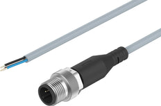 Festo Connecting Cable Plug M12x1 A-coded EN 61076-2-101 1m - 8091515