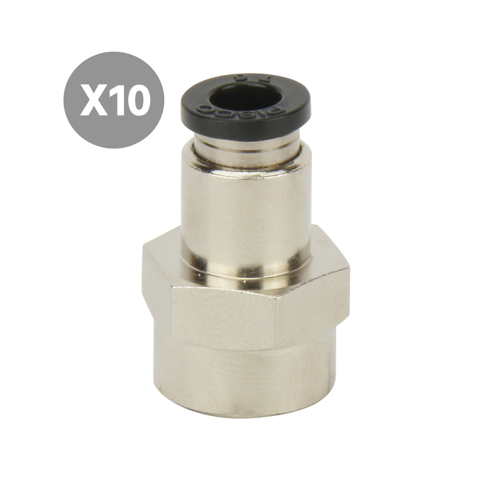 6mmxRc1/8'' Female Straight Push Fit [10 pieces]