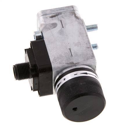 0.2 to 2bar SPDT Zinc Die-Cast Pressure Switch Flange 250VAC 4-pin M12 Connector