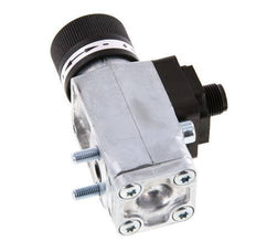 0.5 to 8bar SPDT Zinc Die-Cast Pressure Switch Flange 250VAC 4-pin M12 Connector