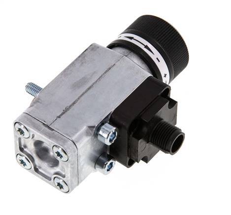 1 to 16bar SPDT Zinc Die-Cast Pressure Switch Flange 250VAC 4-pin M12 Connector