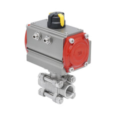 Rp 2'' 2-Way Pneumatic Stainless Steel Ball Valve Spring-opened