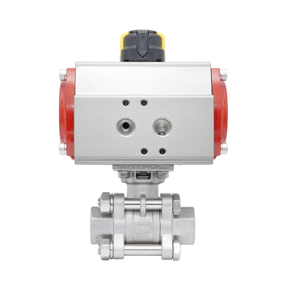 Rp 1-1/4'' 2-Way Pneumatic Stainless Steel Ball Valve Spring-opened