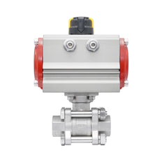 Rp 1-1/2'' 2-Way Pneumatic Stainless Steel Ball Valve Spring-opened