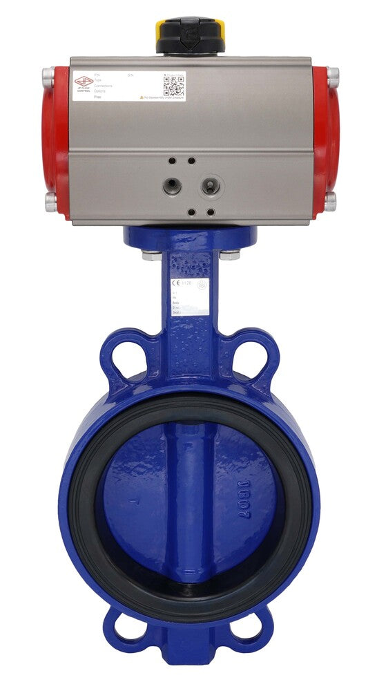 Pneumatic Butterfly Valve DN150 (6 inch) Wafer Stainless Steel EPDM Double Acting