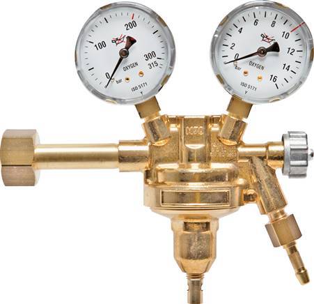 CO2 (carbon Dioxide) And Helium 200 bar Bottle Regulator With 0 to 20 bar Pressure Setting Range