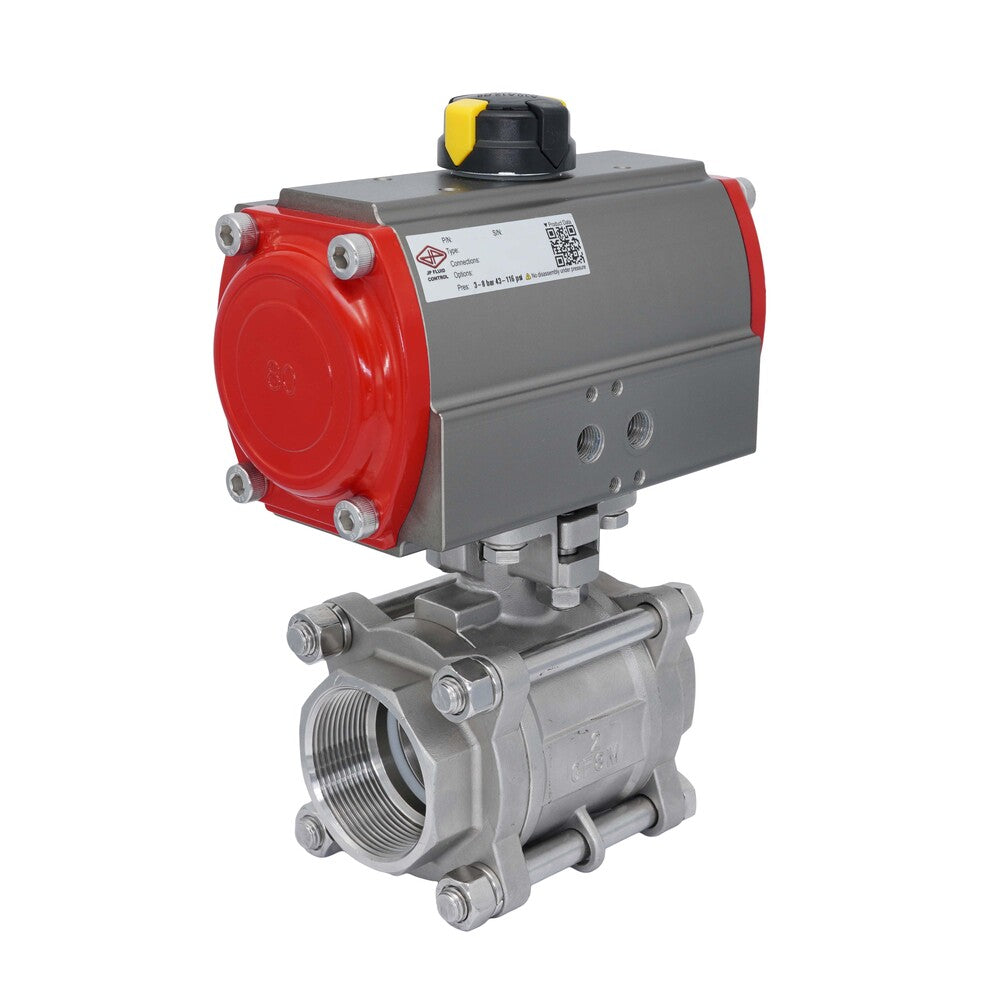 Pneumatic Ball Valve G3'' Stainless Steel Spring Opening