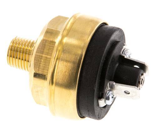 0.2 to 2bar NO Brass Pressure Switch M10 42VAC/DC Flat Connector