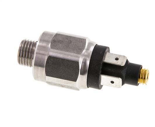 1 to 10bar NC Stainless Steel Pressure Switch G1/4'' 42VAC Flat Connector