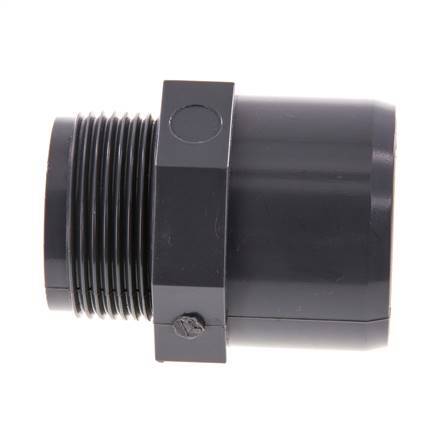 PVC fitting 50/40mmxG1-1/4'' BU [2 Pieces]