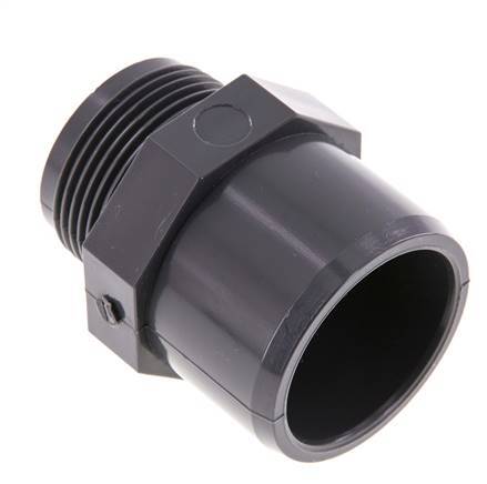 PVC fitting 50/40mmxG1-1/4'' BU [2 Pieces]