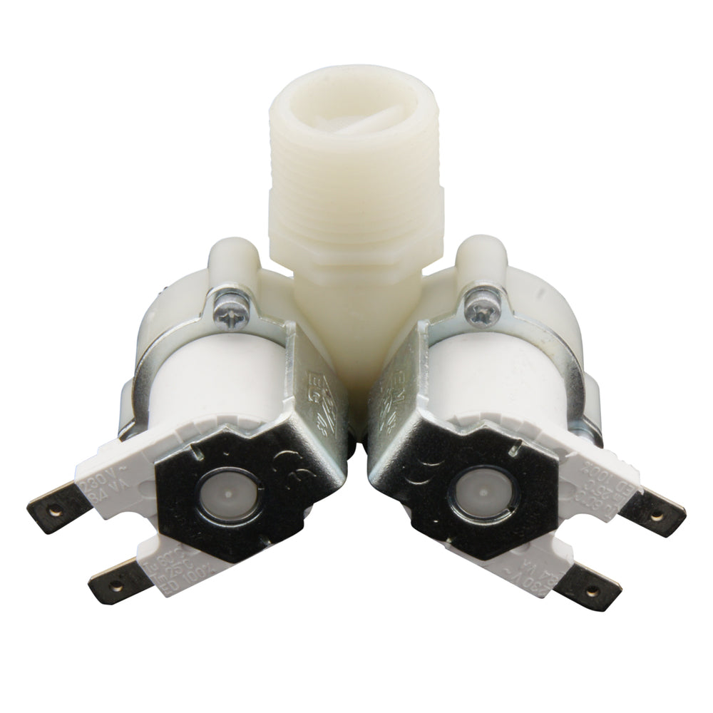 Solenoid Valve RPE double 3/4''x10mm nylon NBR 180° 0.2-10bar 24V DC