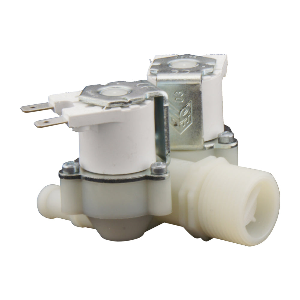 Solenoid Valve RPE double 3/4''x10mm nylon NBR 180° 0.2-10bar 24V DC