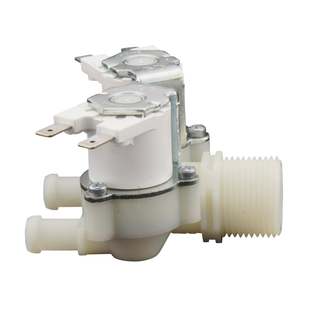 Solenoid Valve RPE double 3/4''x10mm nylon NBR 180° 0.2-10bar 24V DC