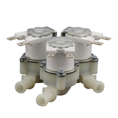 Solenoid Valve RPE triple 3/4''x10mm nylon NBR 180° 0.2-10bar 24V DC