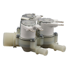 Solenoid Valve RPE triple 3/4''x10mm nylon NBR 180° 0.2-10bar 24V DC