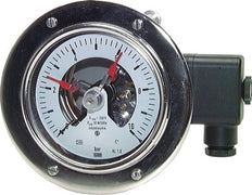 Contact Pressure Gauge 1NC/2NO 0..160bar (2321psi) Stainless Steel 100mm Class 1 Rear Connection