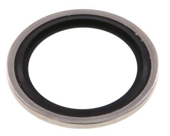 G 1" Stainless Steel/FKM Hydraulic Bonded Seal 33.9x42.8x2.5 mm