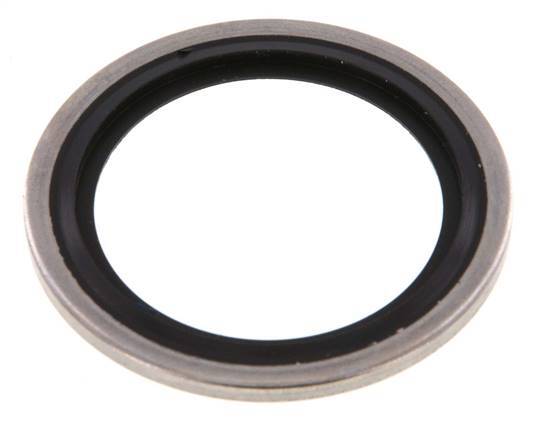 G 1" Stainless Steel/FKM Hydraulic Bonded Seal 33.9x42.8x2.5 mm