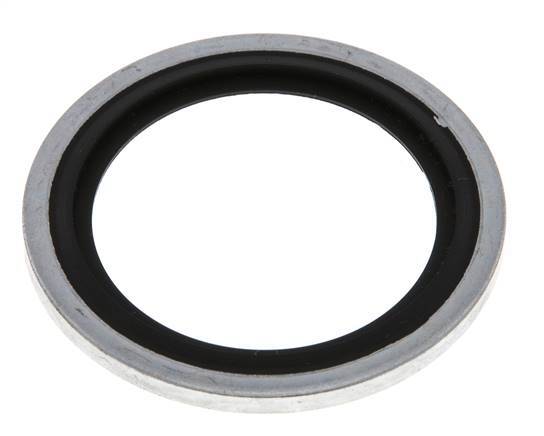 G 1" Steel/FKM Hydraulic Bonded Seal 33.9x42.8x2.5 mm