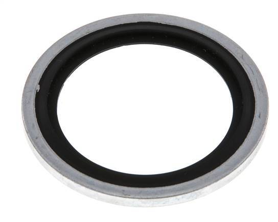 G 1" Steel/FKM Hydraulic Bonded Seal 33.9x42.8x2.5 mm