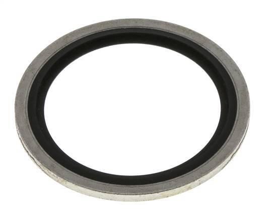 G 1-1/4" Steel/FKM Hydraulic Bonded Seal 42.9x52.4x2.5 mm