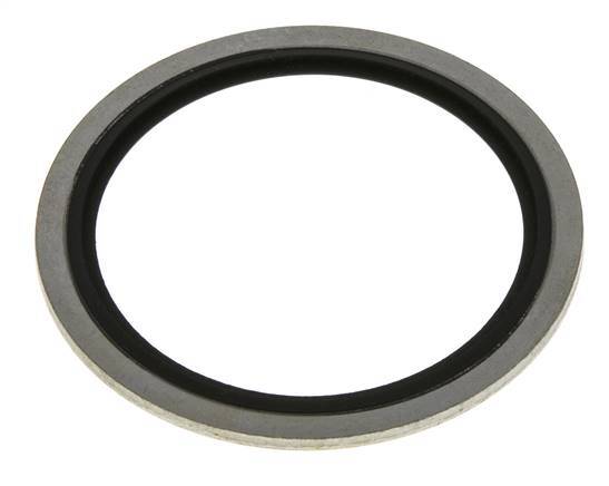 G 2" Steel/FKM Hydraulic Bonded Seal 60.6x73x2.5 mm