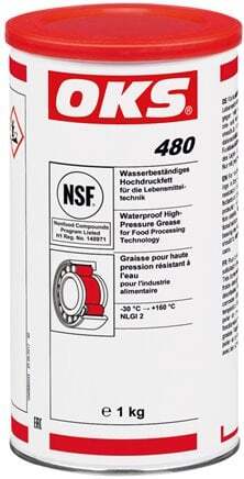 High-Pressure Grease Food Processing Industry Waterproof 25kg OKS 480