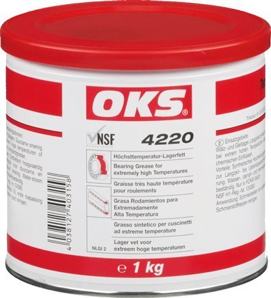 Extreme Temperature Bearing Grease Food-grade 5kg OKS 4220