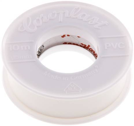 Electrical Insulation Tape VDE-tested 15mm/10m White [10 Pieces]