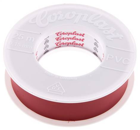 Electrical Insulation Tape VDE-tested 25mm/25m Red