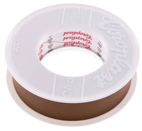 Electrical Insulation Tape VDE-tested 25mm/25m Brown