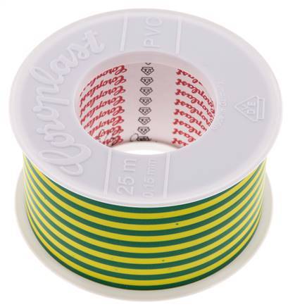Electrical Insulation Tape VDE-tested 50mm/25m Green/Yellow