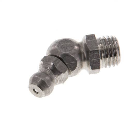 45deg Angled Grease Nipple Stainless Steel M8x1 DIN 71412