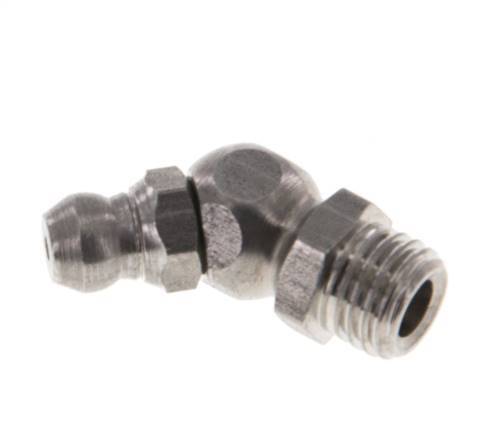 Angled Hydraulic Grease Nipple Stainless Steel M8x1 DIN 71412